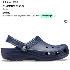 Mens Navy Crocs size 11